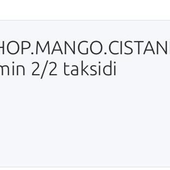 Mango TR Ücret İadesi 2 Aydır Yapılmıyor.