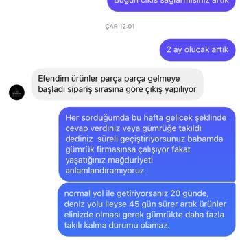 LinLove Butik Eksik Ürün Ve 2 Ay Geç Teslimat
