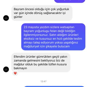 LinLove Butik Eksik Ürün Ve 2 Ay Geç Teslimat