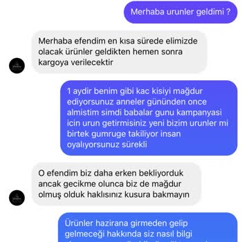 LinLove Butik Eksik Ürün Ve 2 Ay Geç Teslimat