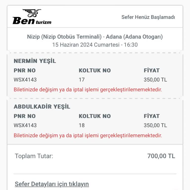 Obilet O Biletten Şikayetçiyim