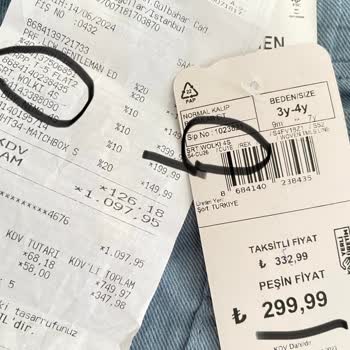 LCW Etiket Fiyatı Ve Kasa Fiyatı Örtüşmüyor.