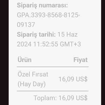 Hay Day Oyun 16.9 Dolar Para Çekilmiş Yanlışlıkla