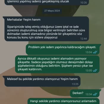 Zao Mobilya Para İadesi Yapmıyor
