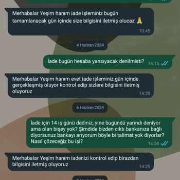 Zao Mobilya Para İadesi Yapmıyor
