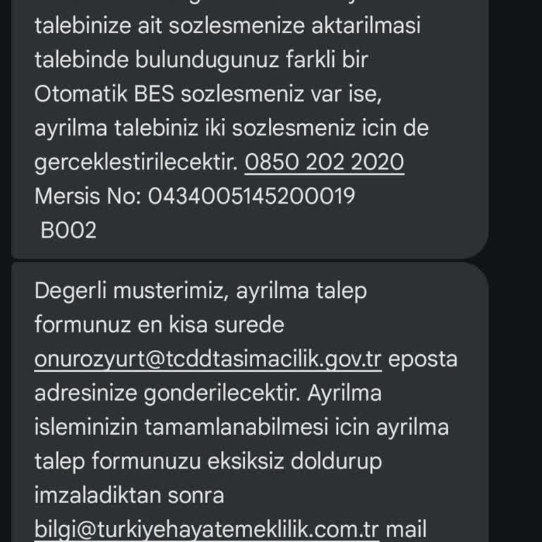 Türkiye Sigorta BES Çıkış İŞLEMİ-Türkiye Hayat Emeklilik