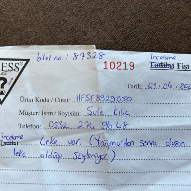 Guess Marka Çantam Lekeli