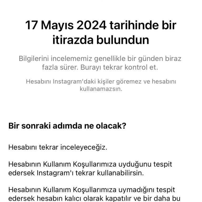 Instagram Hesabım Telif Hakkı Nedeniyle Kapandı: Yardım Bekliyorum