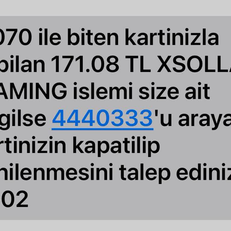 Xsolla Kredi Kartımdan Bilgim Dışında Çekilen Para