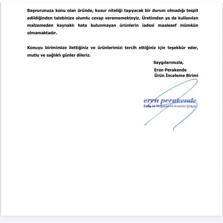 Wunder Ürünlerinin Arkasında Durmuyor!