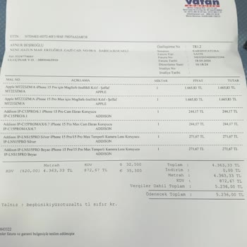 Vatan Bilgisayar Vatan Çalışan Elemanın Yanlış Renk Kullanması