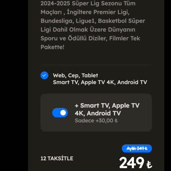 TOD Tv Üyelik Ücreti Farklı Görünüyor