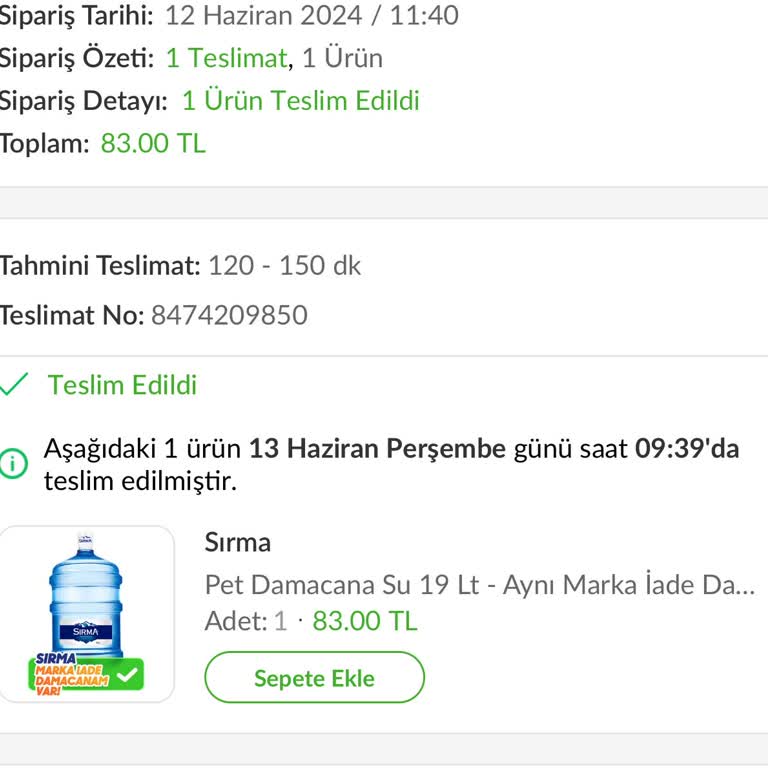 Sırma Su Ücret Aldı Su Getirmiyor