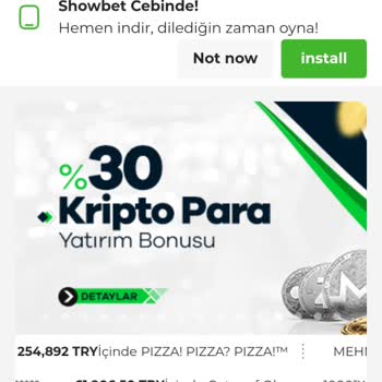Showbet 314 Ödemeleri Yapmıyor