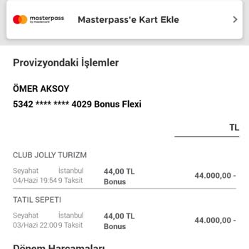 Jolly Tur Tatil Sepeti Club Jolly Turizm Aracılığı İle Fazla Ödeme Alması