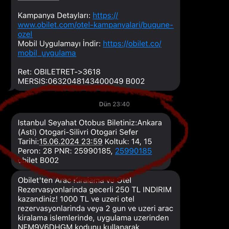 Obilet Uygulama Üzerinden Bilet Alımında Yaşanan Sorunlar Ve Geciken İade