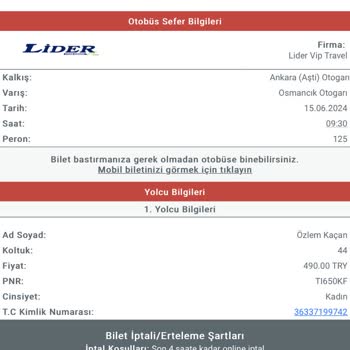 Otobüsüm Farklı Perondan Hareket Etmiş Fakat Obilet'te Farklı Peron
