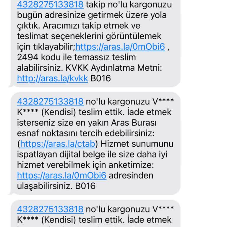 Kargo Şirketi Aras Kargo Tam Bir Utançlar