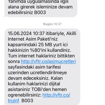 Vodafone Tarife Aşım Ve Pahalı Paketler