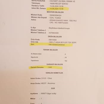 Baymak Boylerleri Çalışmıyor. Firma Sorunu Sahiplenmiyor