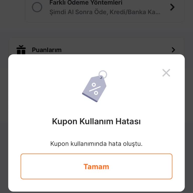 Migros Hediye Çeki Hatası