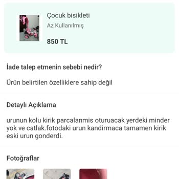 Dolap İade Urunu Satıcı Kabul Etmiyor