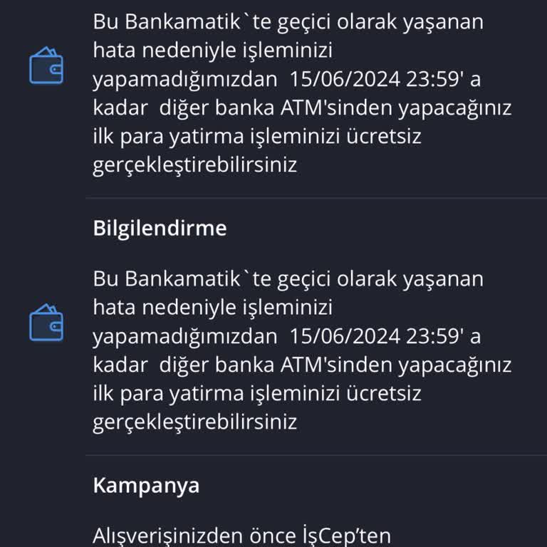 İş Bankasının Hatası