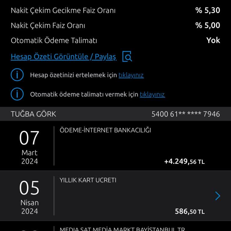 Yapı Kredi Bankası Yapıverdi Kredi Kartı Aidat Kesintisi
