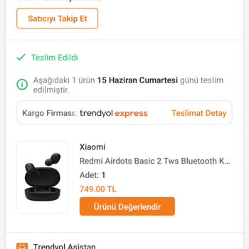 Trendyol Kusurlu Ürün Şikayeti Hk.