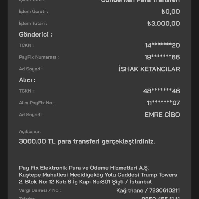 Payfix Fraud İşlemleriyle İlgili Yetersiz