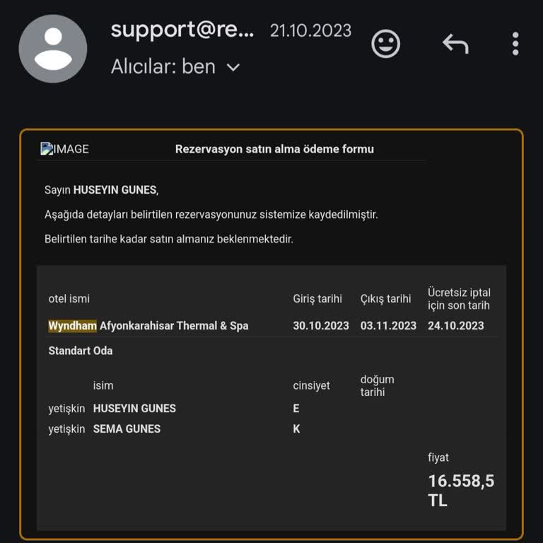 Wyndham Afyonkarahisar Thermal & SPA Wyndham Afyon Termal Otel Zehirleniyorduk...