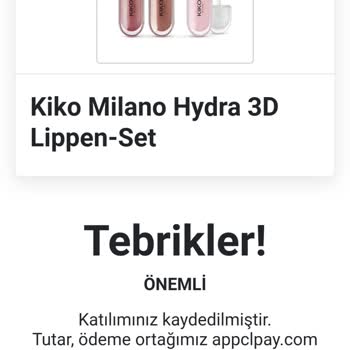 Kiko Milano Sahte Sayfası. 3 Lü Ruj Kumpanyası Dikkat