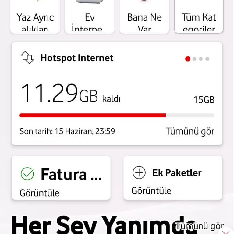 Vodafone Sınırsız Paket İnternet Paylaşım Mağduru