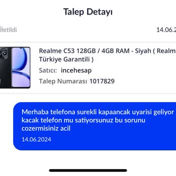 Pazarama Kaçak Telefon Sorunu