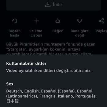 Amazon Prime Video Türkçe Dublaj Filmleri Türkçe Dilde Vermiyor
