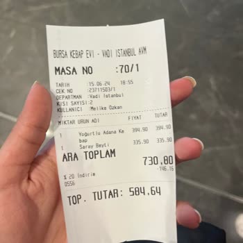 Bursa Kebap Evi Yemekten Kıl Çıktı