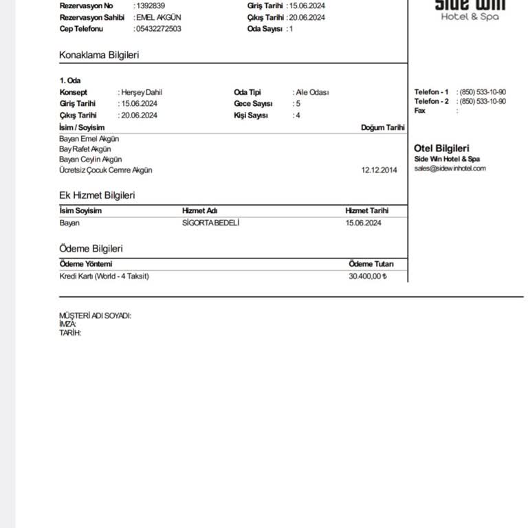 Denizatı Turizm Taşımacılık Otele Giriş Yapamadık