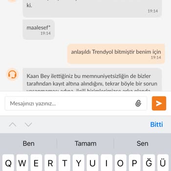 Trendyol Yemek Terbiyesizlik Yaptı Mağduriyetimi Gidermedi