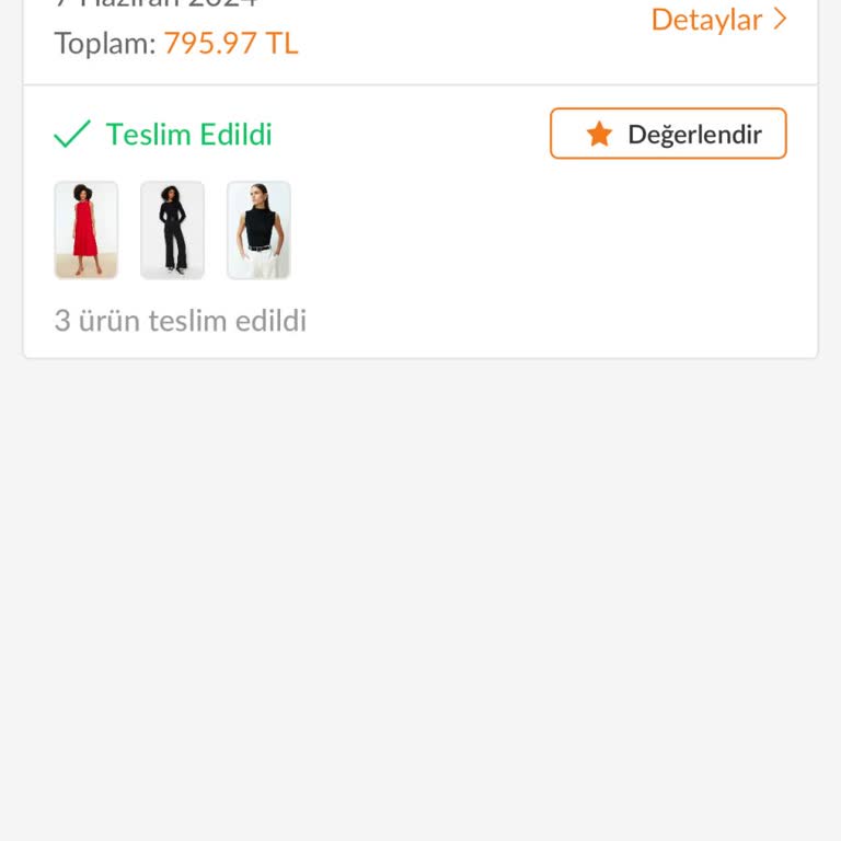 Trendyolmilla Ürününün Elime Ulaşmaması