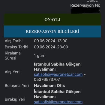 HDY Everyday Rent A Car Keyfi İşlem Yüzünden Mağdur Edildim
