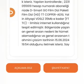 D-Smart Altyapı Çalışması Bahanesi
