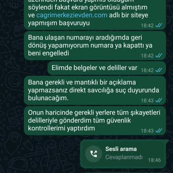 Cagrimerkezzievdenn.com Cagrimerkezievdenn.com İş İlanı Yalanı Sahte Şirket