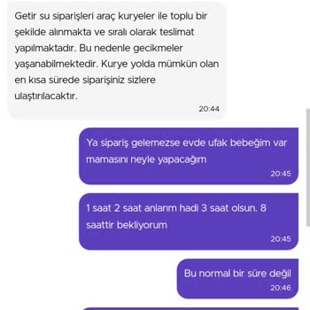 Getirin Getirmediği Su
