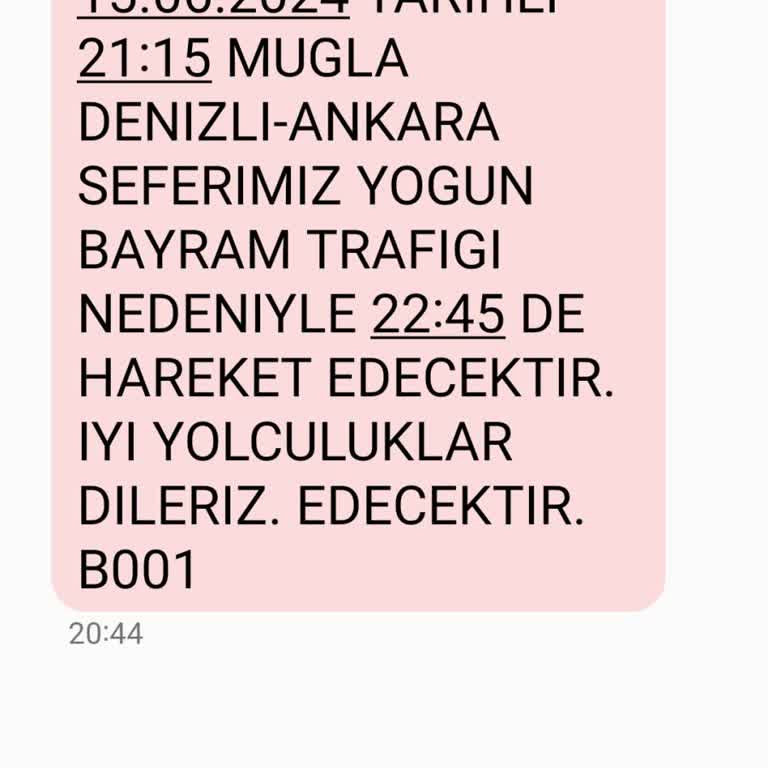 Gece Geç Saatte Ulaşım Sorunu: Pamukkale Turizm Mağduriyeti