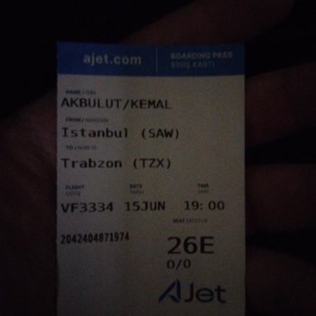 AJet (Anadolu Jet) 15.06.2024 Trabzon Uçuşu Hakkında