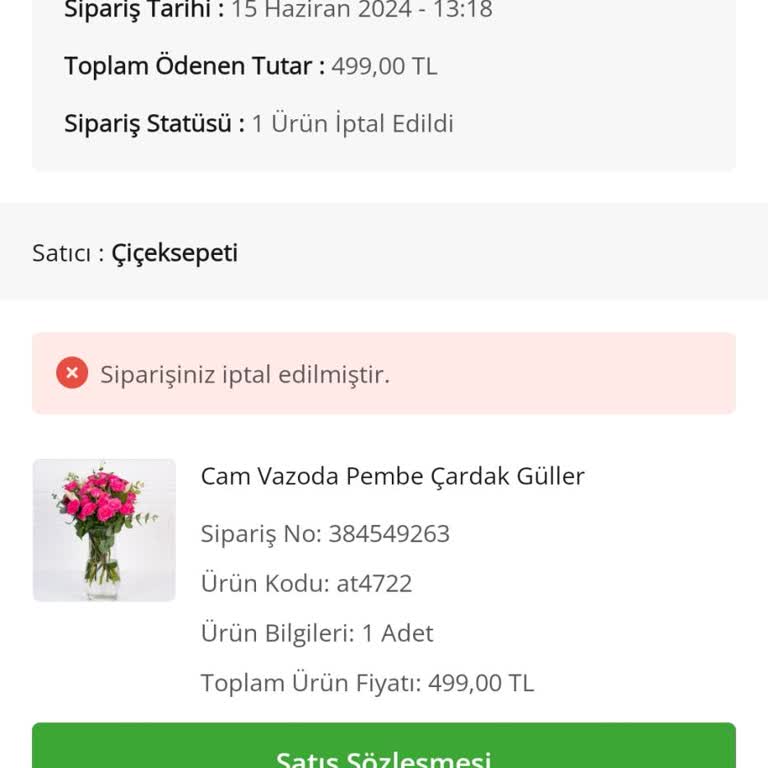 Çiçek Sepeti Uygulaması Fethiye