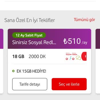 Vodafone Tarife Ücret Şikayet