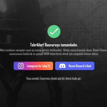 PUBG (Pubgmobile.com) Wow Tasarım Başvurusu