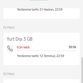 Vodafone Yurt Dışı İnternetimi 2 Gündür Kullanmama İzin Vermiyor