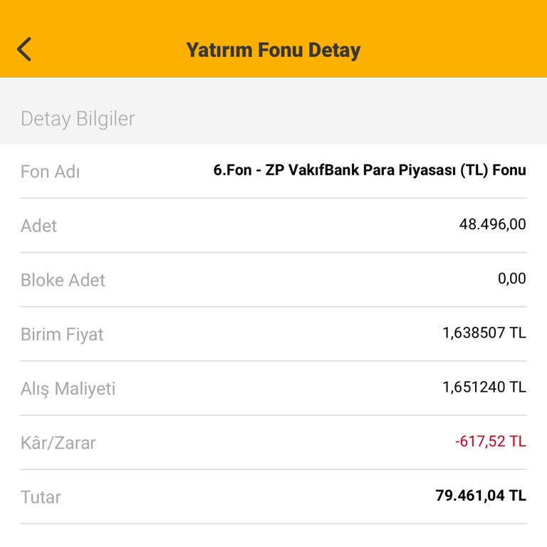 VakıfBank Fon Alış Hatası